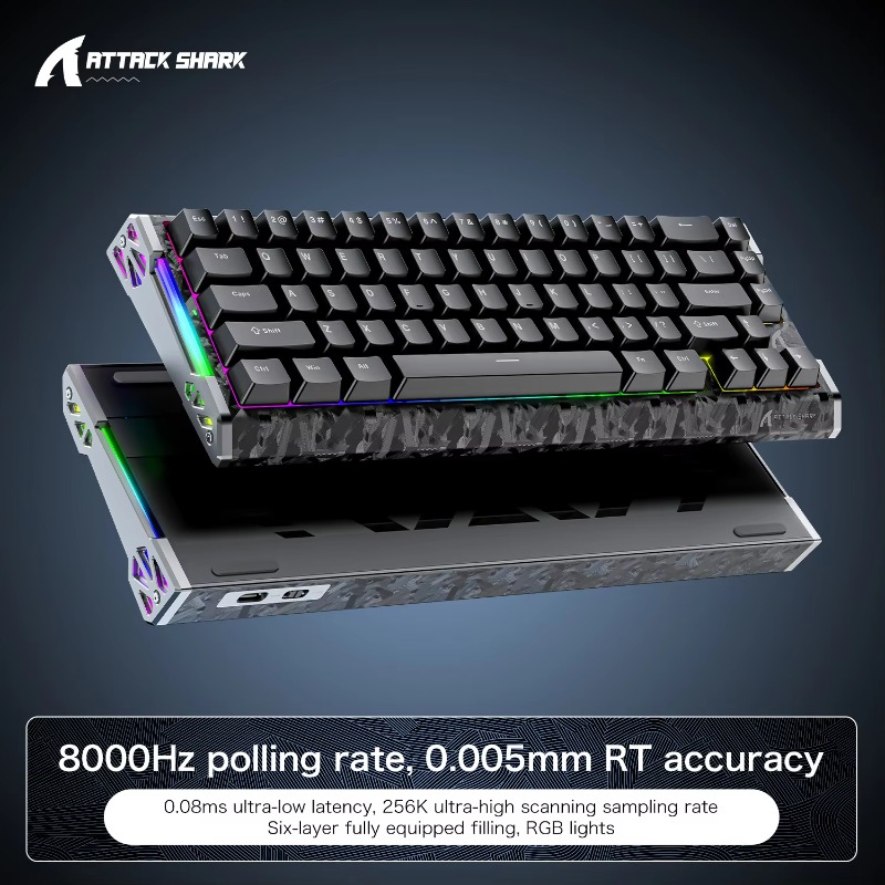 Attack Shark for R86 HE Carbon - Esports Gaming Setup ulasan dan harga
