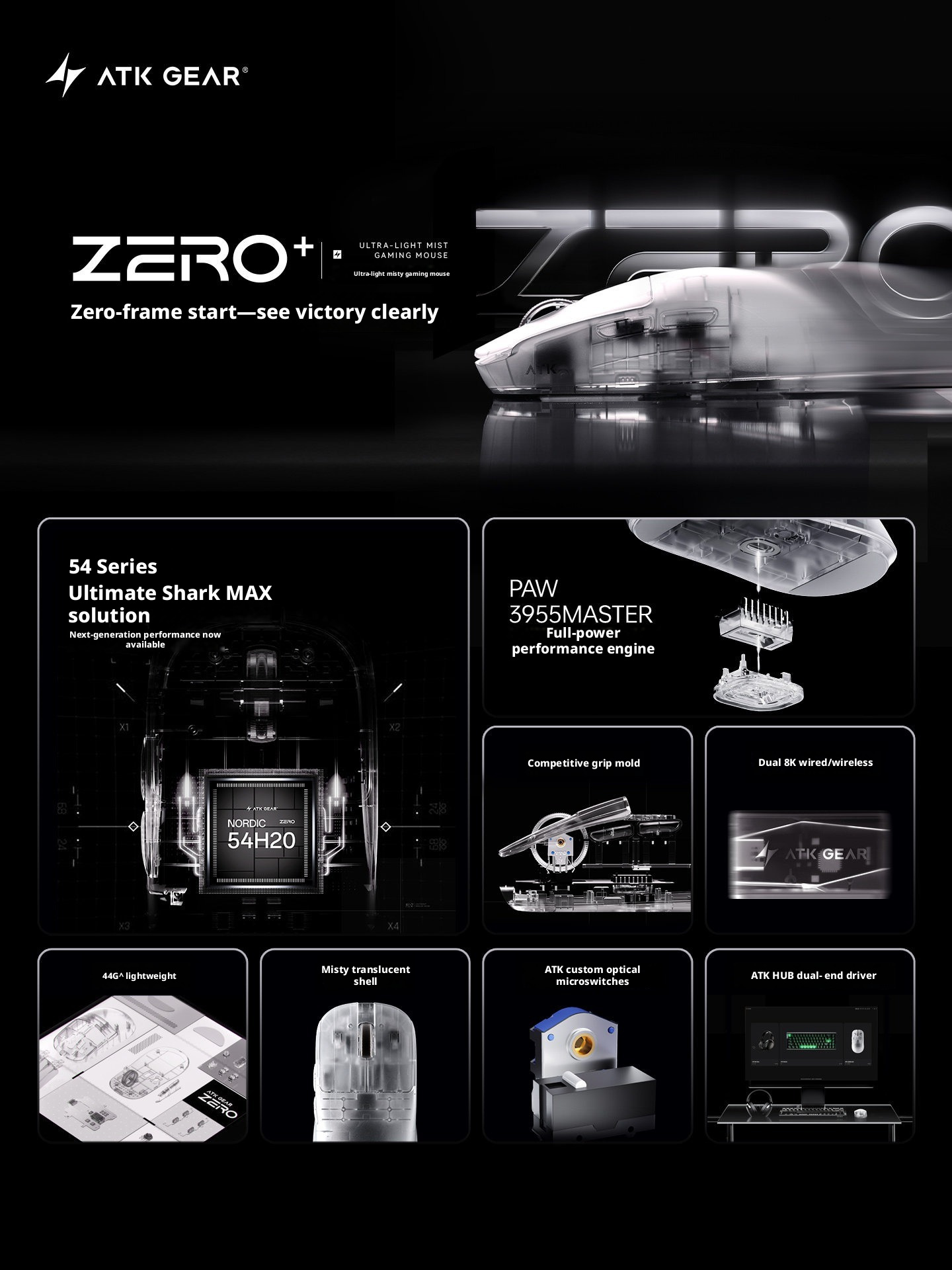 ATK Zero Plus Wireless Gaming  - Gaming Esports Esports ulasan dan harga