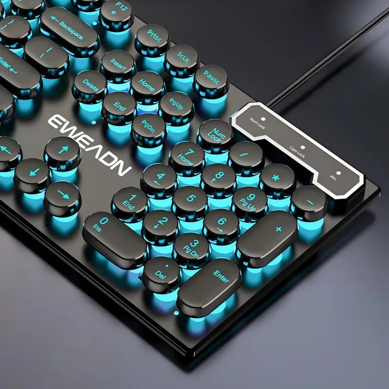 Retro Punk Mechanical Feel Key - Esports Wireless Gaming Mouse ulasan dan harga