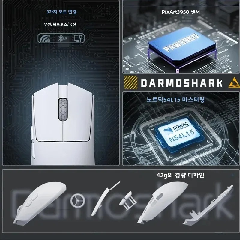 Darmoshark M3MICRO V2 Tri‑Mode - Esports Gaming Setup ulasan dan harga