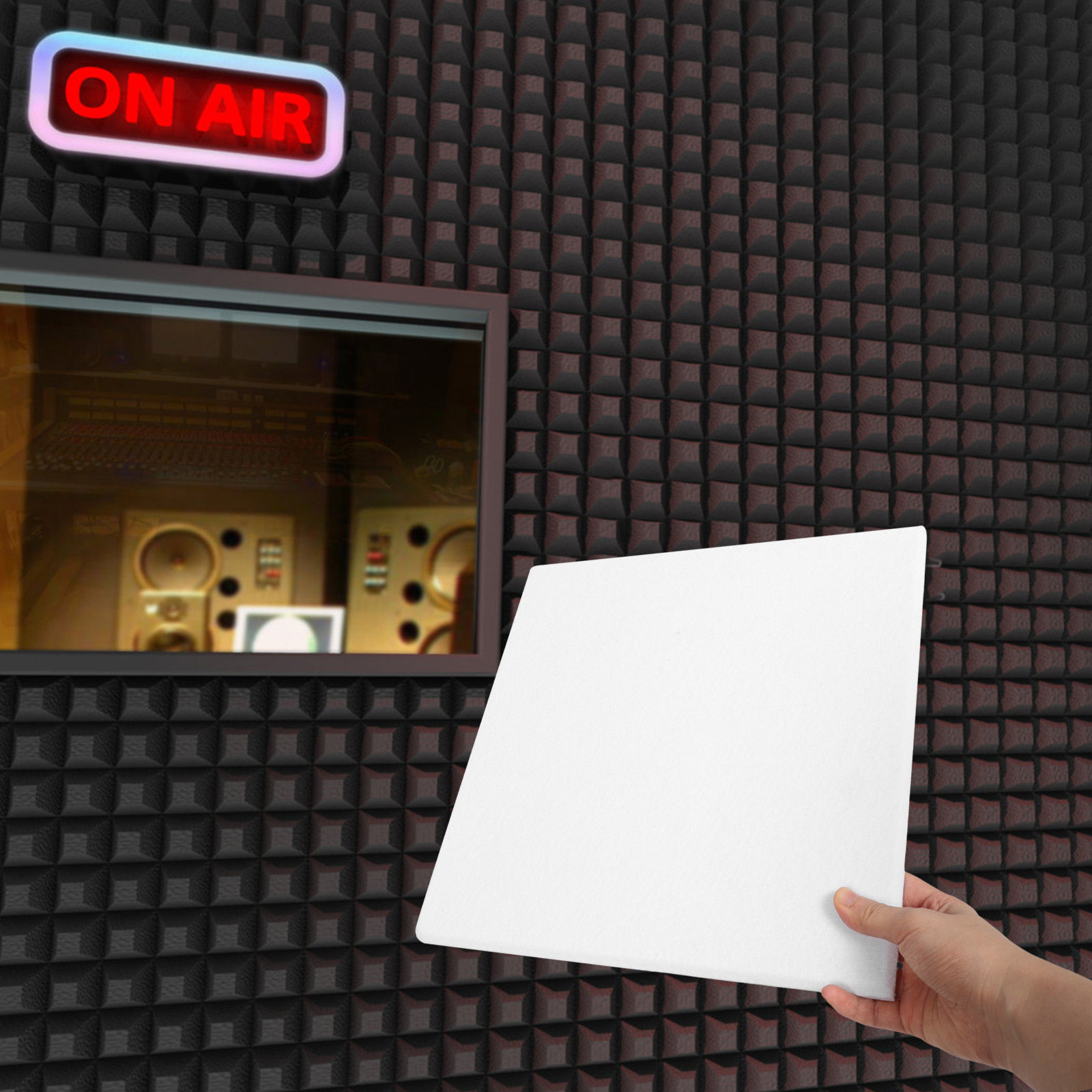 12Pcs Acoustic Panels Sound Ab - Sound Dampening Foam ulasan dan harga