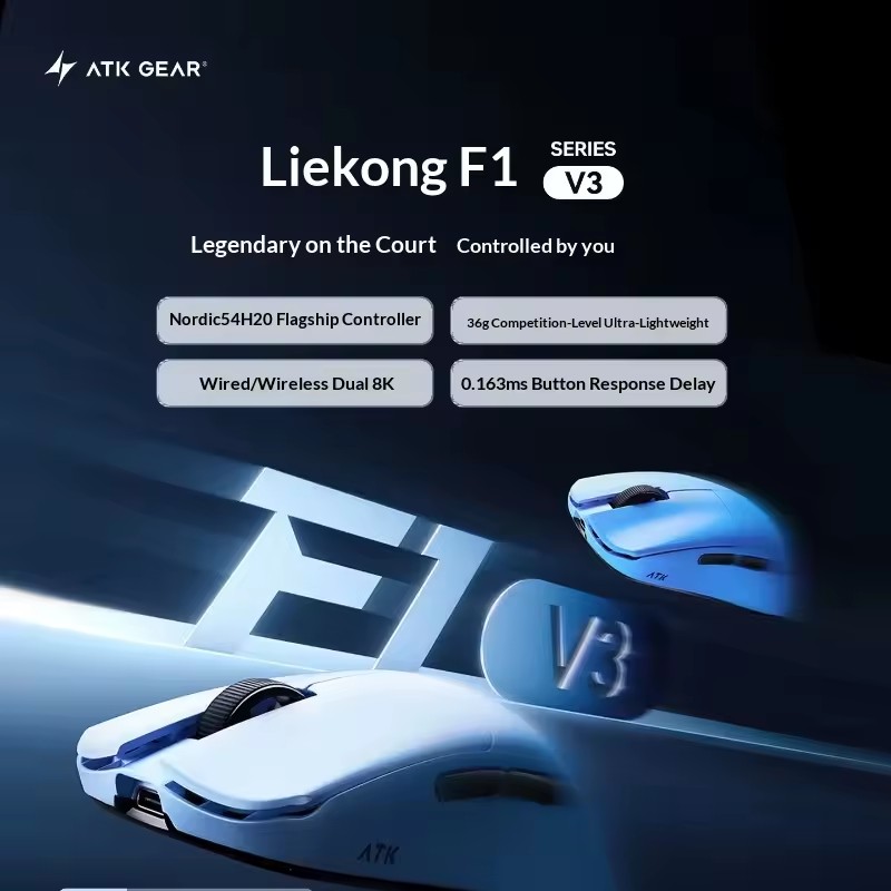 ATK F1 V2/V3 Tri Mode Wireless - Gaming Esports Esports ulasan dan harga